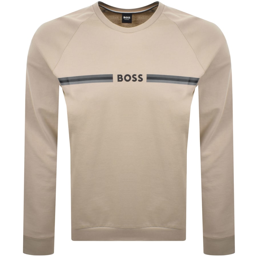 Hugo Boss Men's Authentic Long Sleeve Crew Neck Cotton Sweatshirt